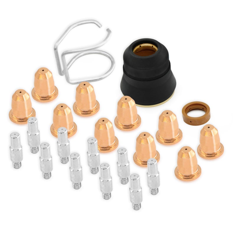 RX WELD 23Pcs Plasma Cutter Torch Set for Chicago Electric 95539 95413 - Consumables For S45 Torch (Tip 0.8mm or 0.031'') - Image 1